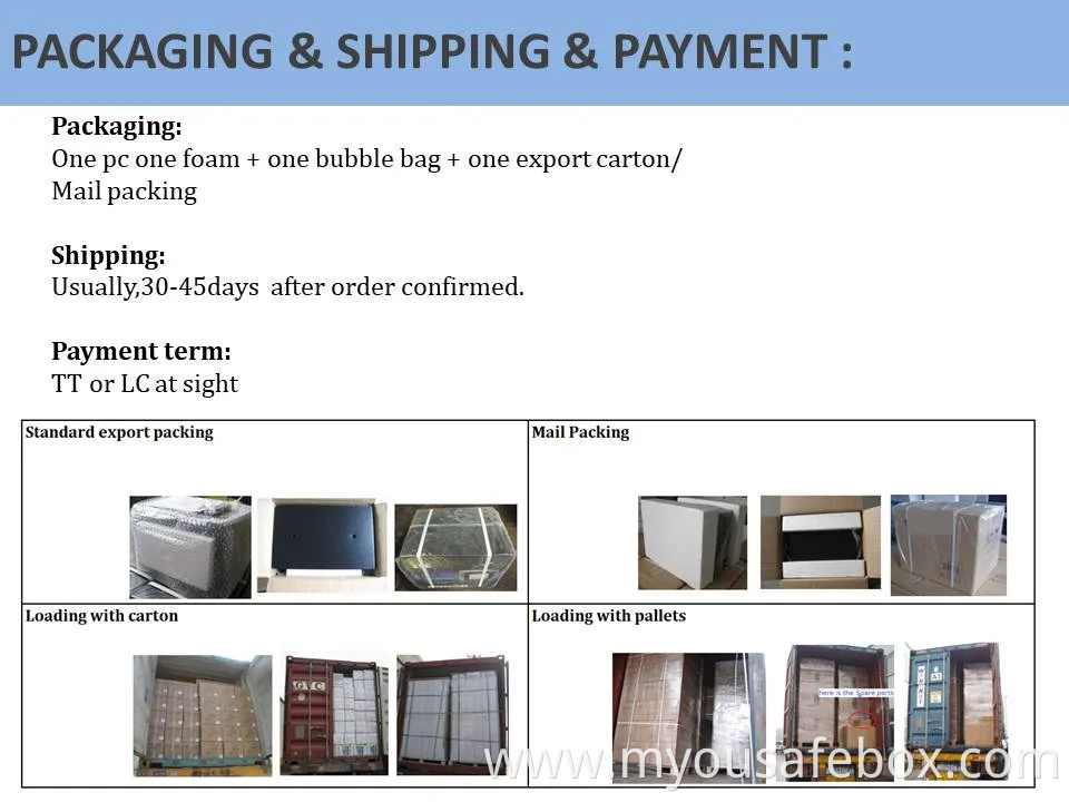 Patented Panel Fireproof Anti-Theft Safe From The Factory